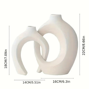 Nordic Harmony Ceramic Vase Set