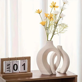 Nordic Harmony Ceramic Vase Set