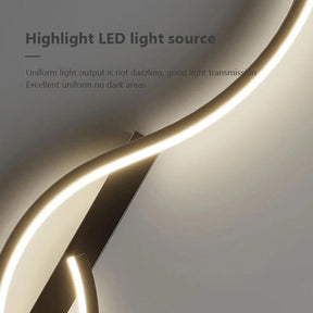 Wave Beam Wall Light