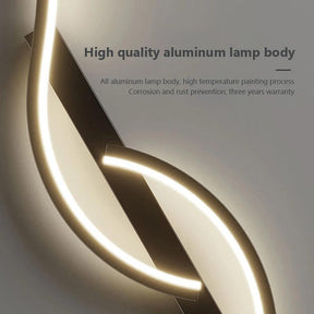 Wave Beam Wall Light